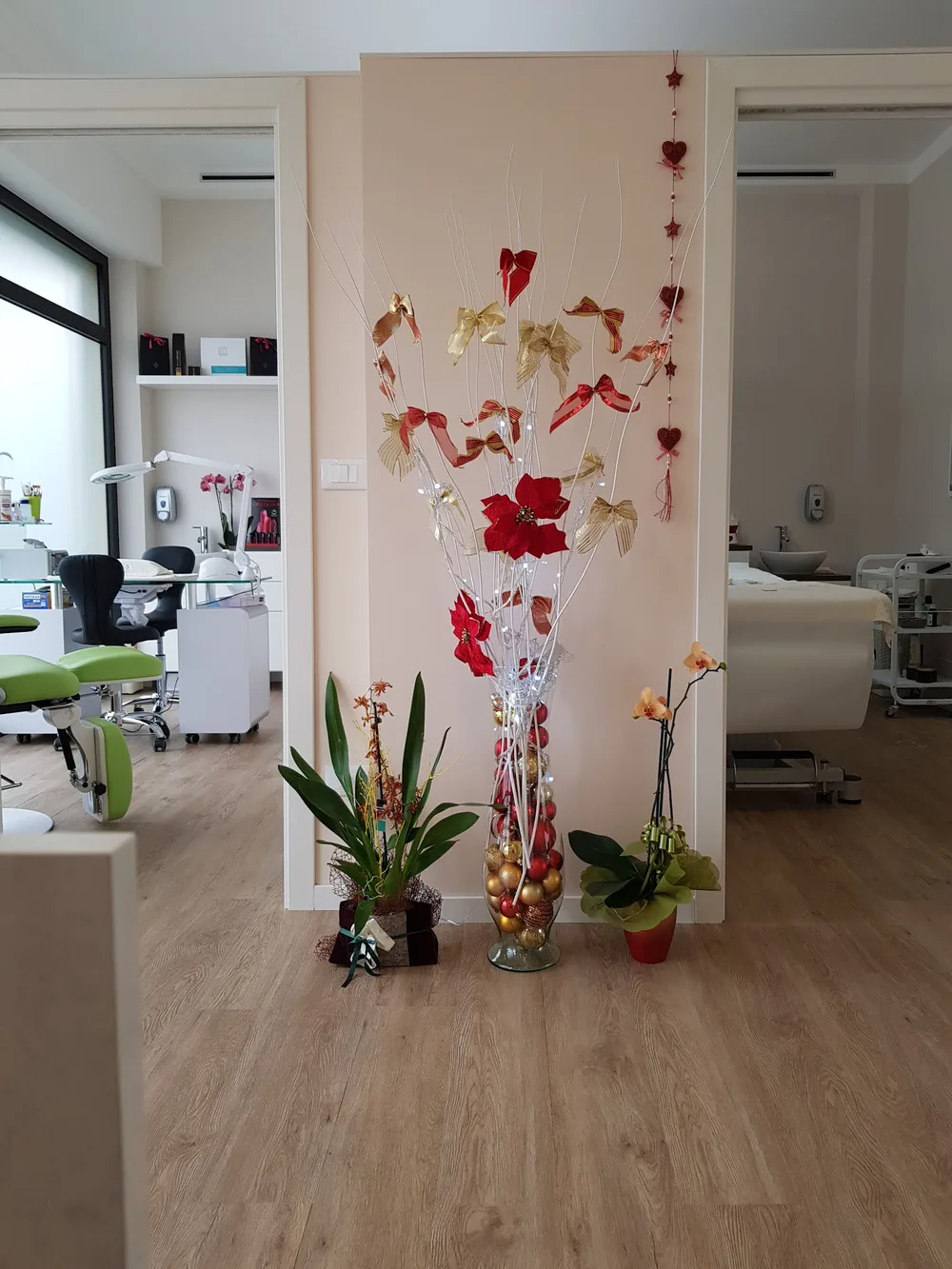 La sala per manicure e pedicure